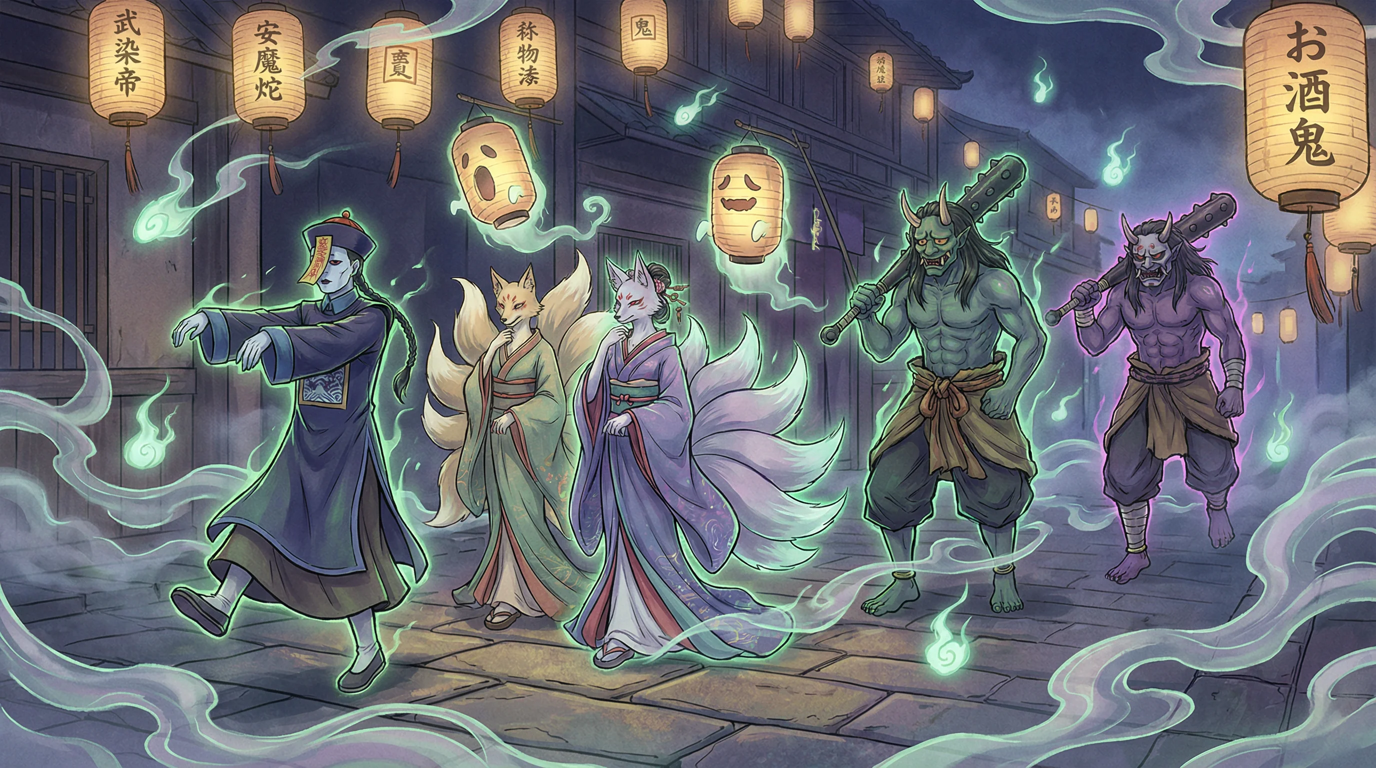 百鬼夜行 - 最近湖北疫情又严重了 中日鬼怪动漫